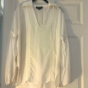 FifteenTwenty, white top with lace detail